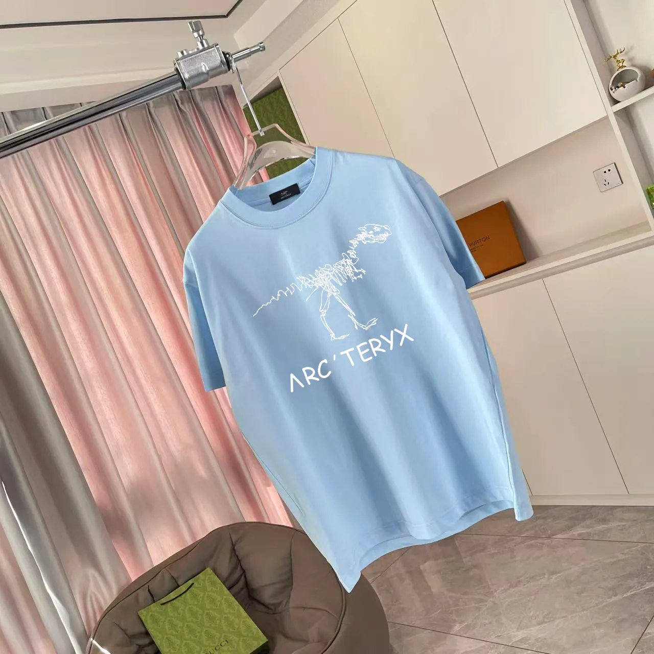 ARC'TERYX* 2025 New Arrival logo t g Same Style Size：S M L XL XXL ：Black Pink Blue Gray